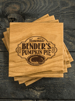Pumpkin Pie : Coasters - Engraved