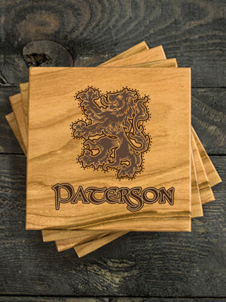 Scottish Lion : Coasters - Engraved