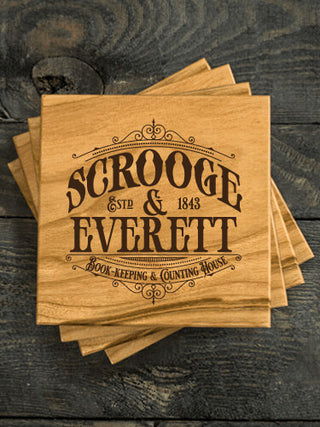 Scrooge : Coasters - Engraved