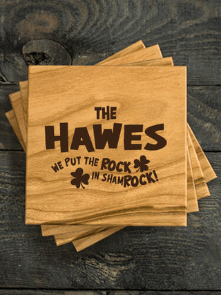 ShamROCK : Coasters - Engraved