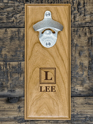 Square Monogram : Bottle Openers - Engraved