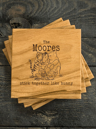 Stick Together : Coasters - Engraved