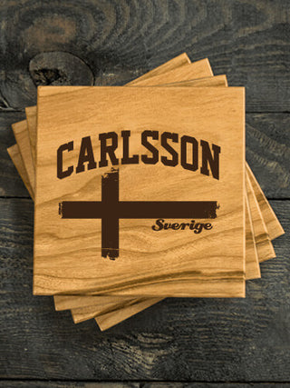 Sweden : Coasters - Engraved