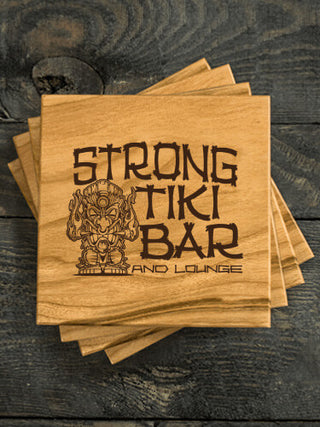 Tiki Bar : Coasters - Engraved