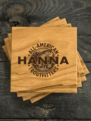 Troutfitters : Coasters - Engraved