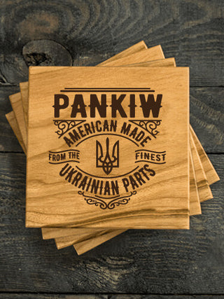 Ukrainian Parts : Coasters - Engraved