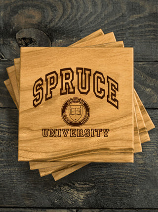 University : Coasters - Engraved