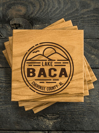 Vintage Lake : Coasters - Engraved