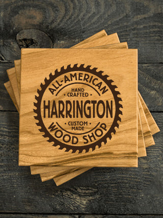 Wood Shop : Coasters - Engraved