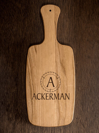 Woodworking Monogram : Cheese Boards - Engraved