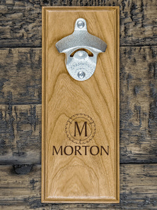 Woodworking Monogram : Bottle Openers - Engraved