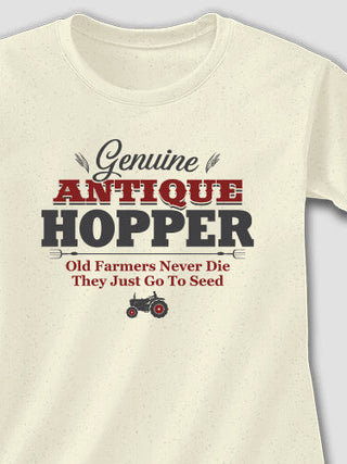 Genuine Antique Farmer : Adult Ladies Fitted T-Shirt
