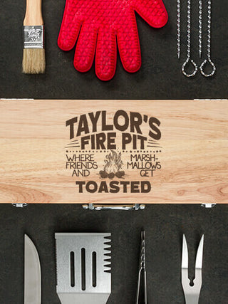 Fire Pit : 10 Piece BBQ Set