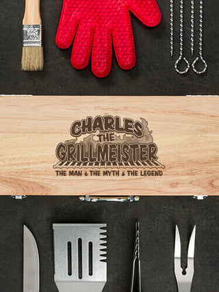 Grillmeister : 10 Piece BBQ Set
