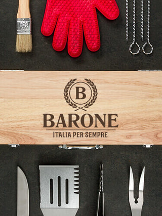 Italian Monogram : 10 Piece BBQ Set