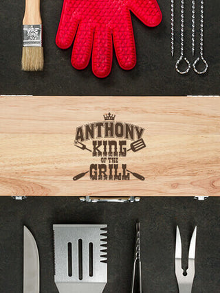 King of the Grill : 10 Piece BBQ Set