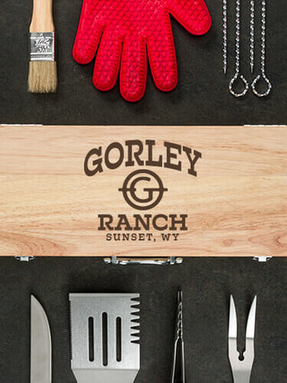 Ranch Monogram : 10 Piece BBQ Set