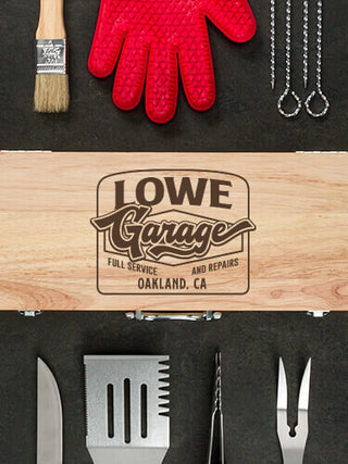 Retro Garage : 10 Piece BBQ Set
