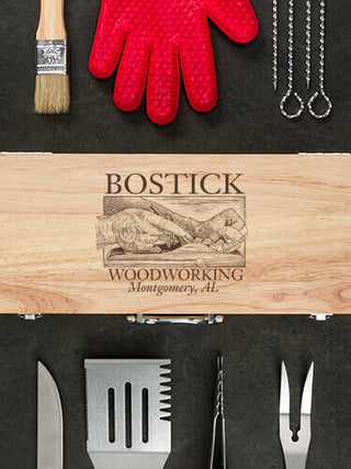 Woodworking : 10 Piece BBQ Set