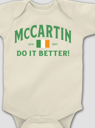 Irish Do It Better : Printed Baby Bodysuits
