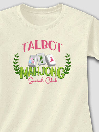 Mahjong : Adult Ladies Fitted T-Shirt