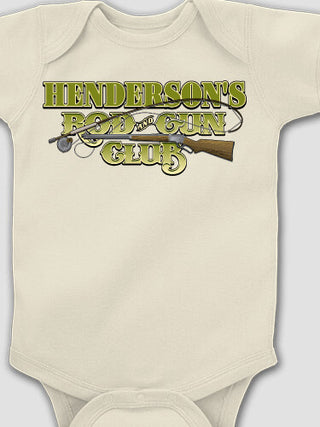 Rod and Gun Club : Printed Baby Bodysuits
