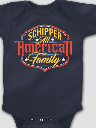 All-American Family : Printed Baby Bodysuits