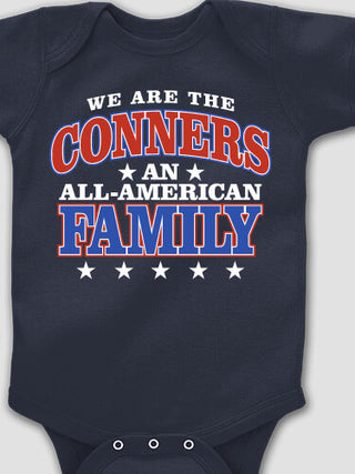 All American : Printed Baby Bodysuits