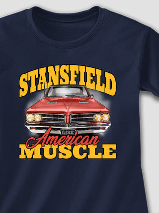American Muscle Car : Adult Ladies Fitted T-Shirt