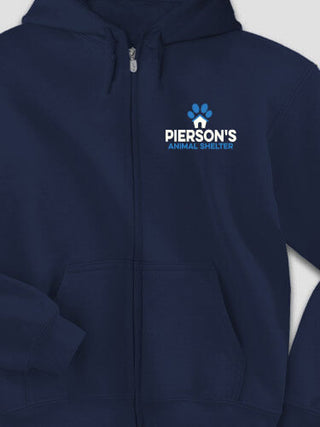 Animal Shelter : Embroidered Zip Hoodies