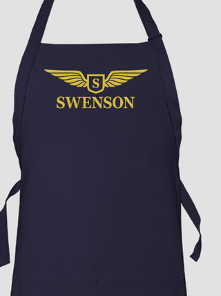 Aviation Monogram : Printed Aprons