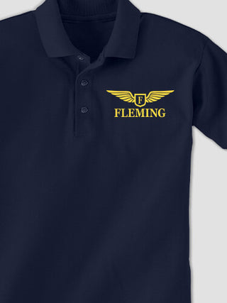 Aviation Monogram : Embroidered Polo Shirts