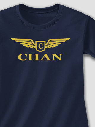 Aviation Monogram : Adult Ladies Fitted T-Shirt