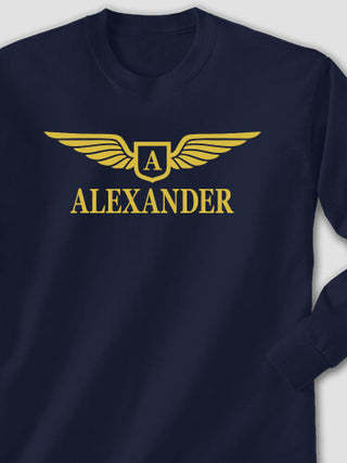 Aviation Monogram : Printed Long Sleeves