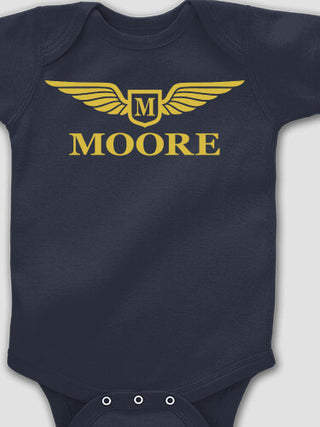 Aviation Monogram : Printed Baby Bodysuits