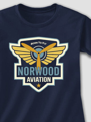Aviation Patch : Adult Ladies Fitted T-Shirt