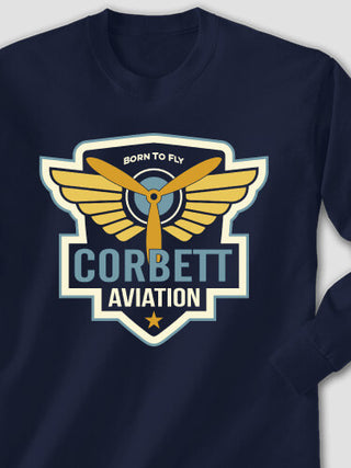 Aviation Patch : Printed Long Sleeves