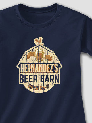 Beer Barn : Adult Ladies Fitted T-Shirt