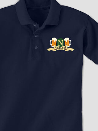 Beer Coat Of Arms : Embroidered Polo Shirts