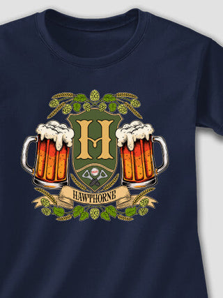 Beer Coat Of Arms : Adult Ladies Fitted T-Shirt