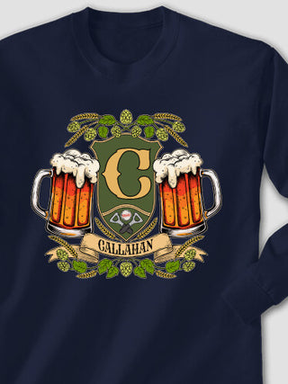 Beer Coat Of Arms : Printed Long Sleeves