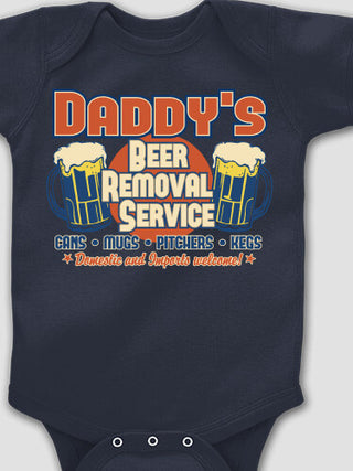 Beer Removal : Printed Baby Bodysuits