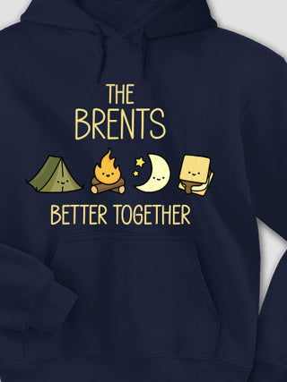 Better Together Camping : Printed Hoodies