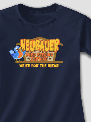 Bird Feeding Service : Adult Ladies Fitted T-Shirt