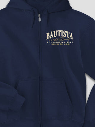 Bourbon Whiskey : Embroidered Zip Hoodies