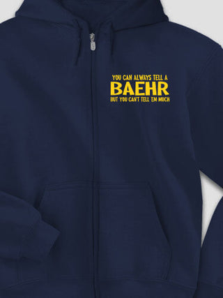 Can't Tell 'Em Much : Embroidered Zip Hoodies