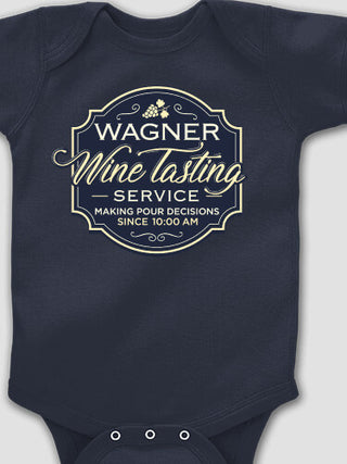 Classic Wine Tasting Services : Printed Baby Bodysuits