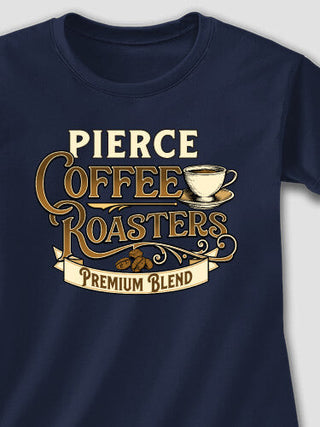 Coffee Roasters : Adult Ladies Fitted T-Shirt