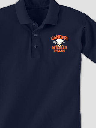 Danger Grilling : Embroidered Polo Shirts