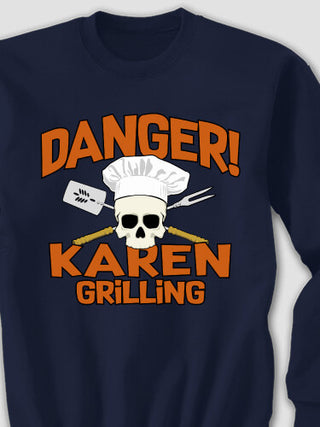 Danger Grilling : Printed Sweatshirts
